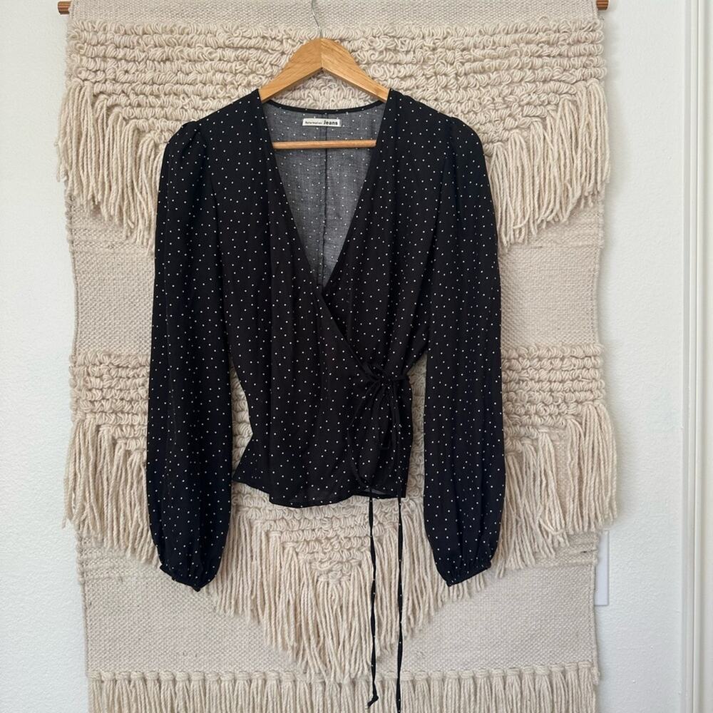 Reformation Alaina Wrap Top